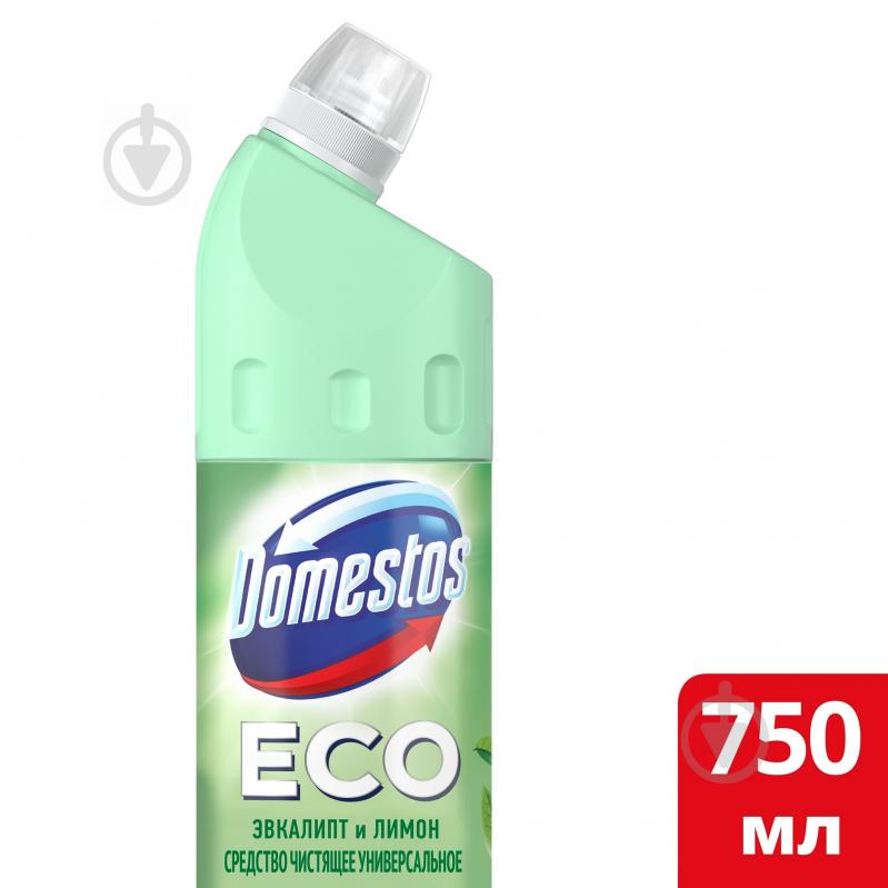 Универсальный чистящий гель Domestos ЕСО Эвкалипт и лимон 750 л - фото 1