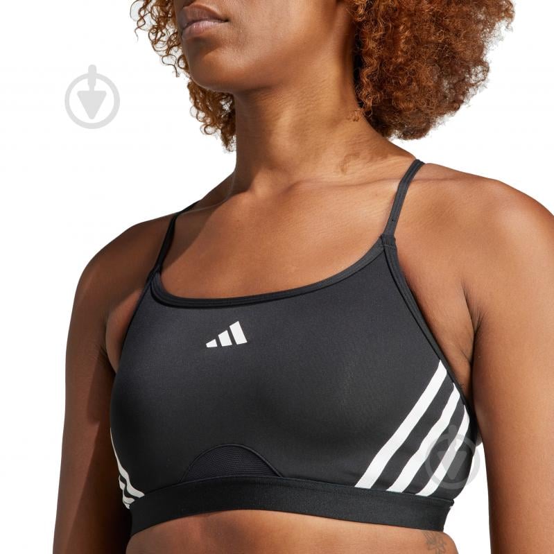 Бра Adidas AERCT LS 3S BRA IQ3354 р.M черный - фото 3