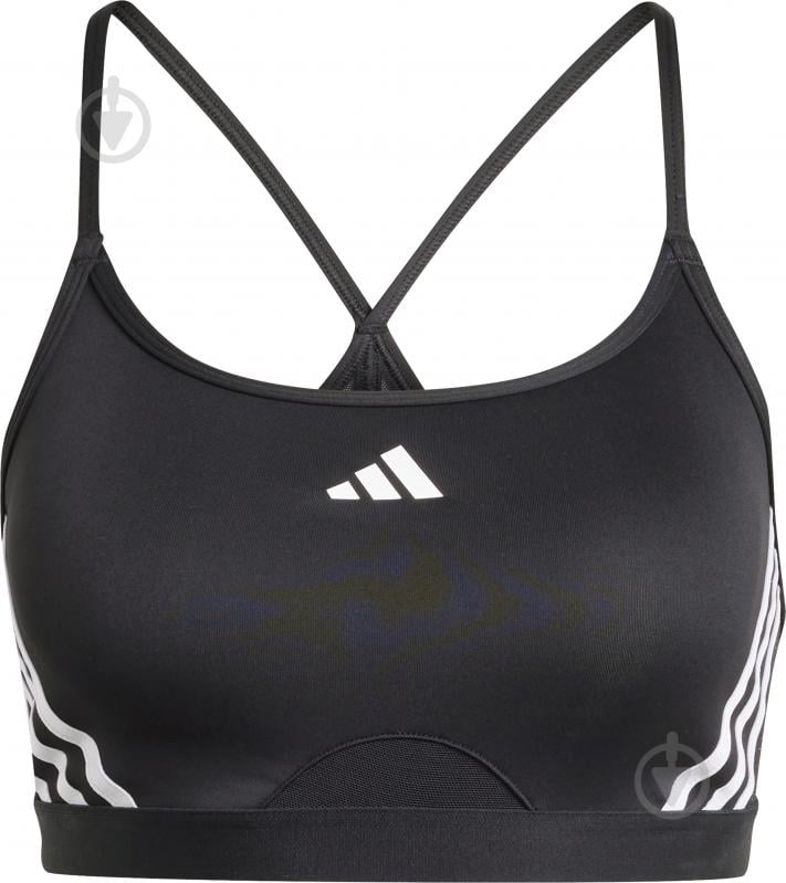 Бра Adidas AERCT LS 3S BRA IQ3354 р.M черный - фото 5