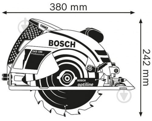 Пила дисковая Bosch Professional GKS 190 0615990L0B - фото 4