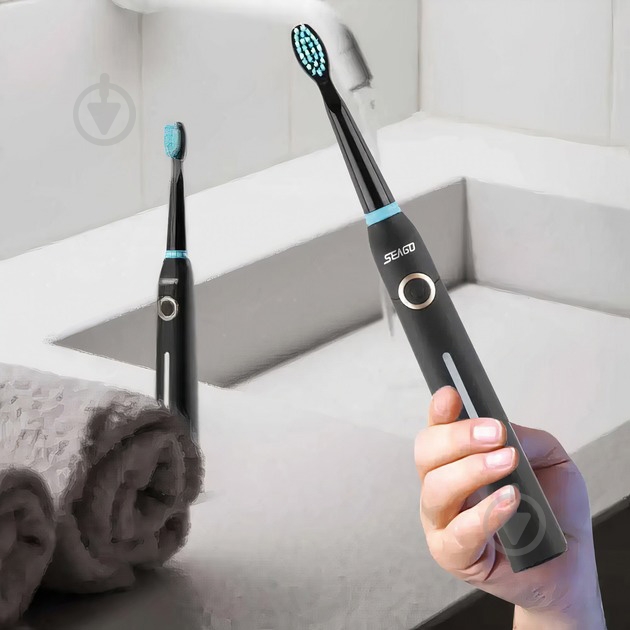 Электрическая зубная щетка Seago SG958 black - фото 8