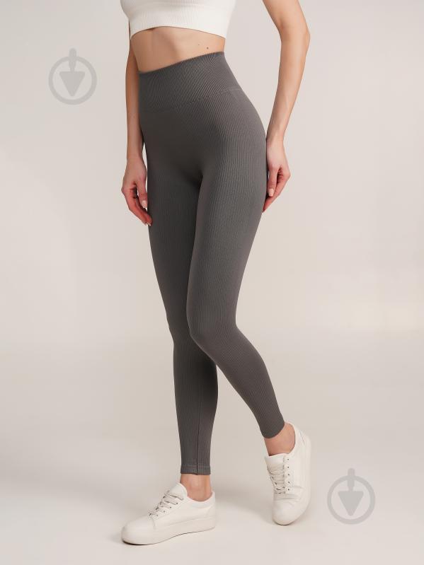 Лосины Giulia LEGGINGS RIB 02 р.S/M серый - фото 2