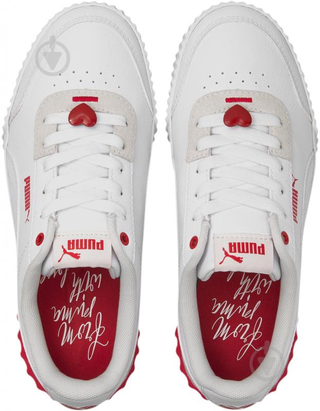 Кроссовки женские демисезонные Puma Carina Lift Valentine s 37573301 р.38,5 белые - фото 6