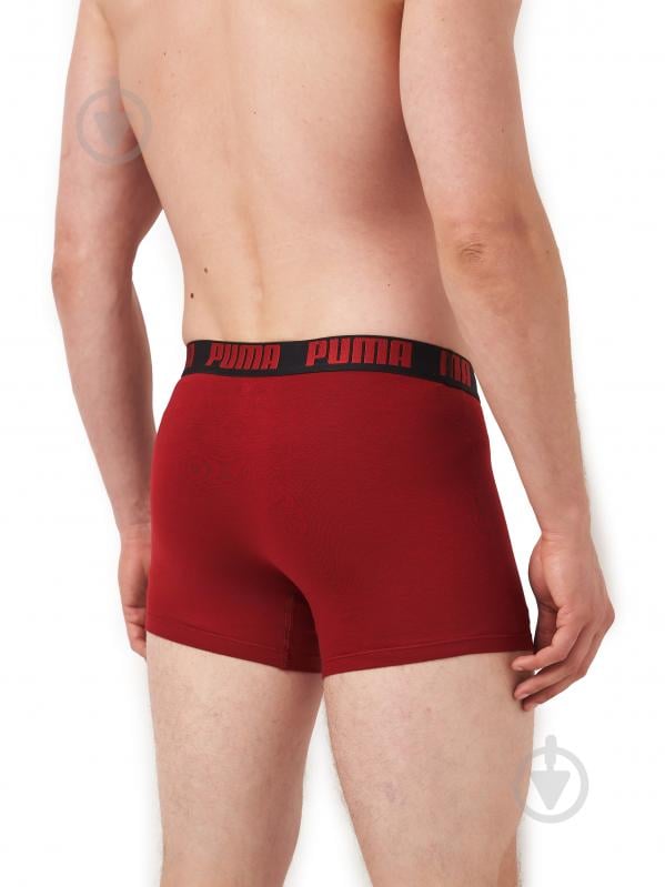 Трусы мужские Puma MEN EVERYDAY BASIC BOXER 2P 93832025 L красный/черный - фото 5