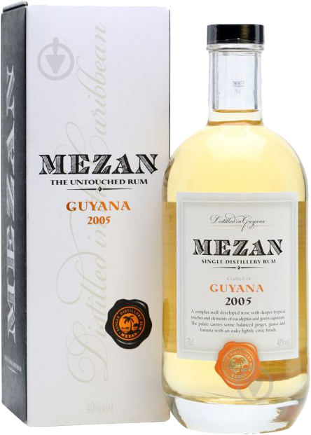 Ром MEZAN Guyana 2005 40% 0,7 л - фото 1