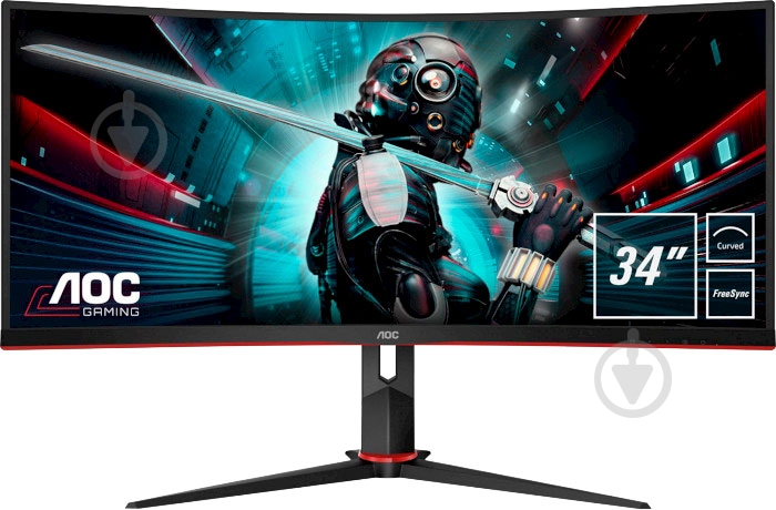 Монитор AOC 34" (CU34G2/BK) - фото 1 Монитор AOC 34" (CU34G2/BK) - фото 1