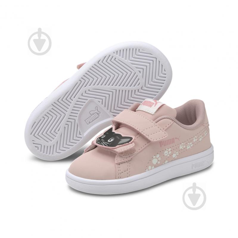 Кросівки для дівчаток Puma Puma Smash v2 Animals V Inf 37318602 р.38 рожеві - фото 2