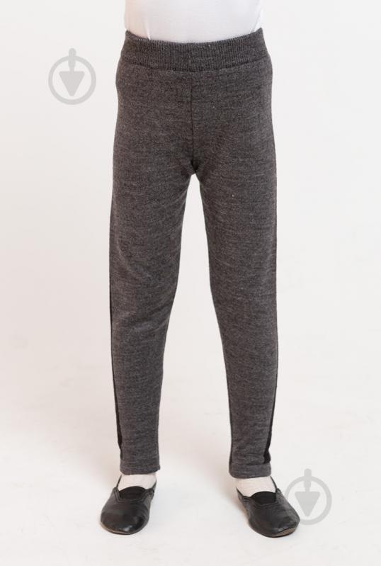 Лосины детские ART KNIT с лампасами р.134-140 графит - фото 1