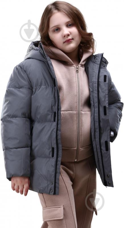 Куртка-пуховик для хлопчиків HW р.152-158 сірий REFLECTIVE JACKET - фото 4 Куртка-пуховик для хлопчиків HW р.152-158 сірий REFLECTIVE JACKET - фото 4