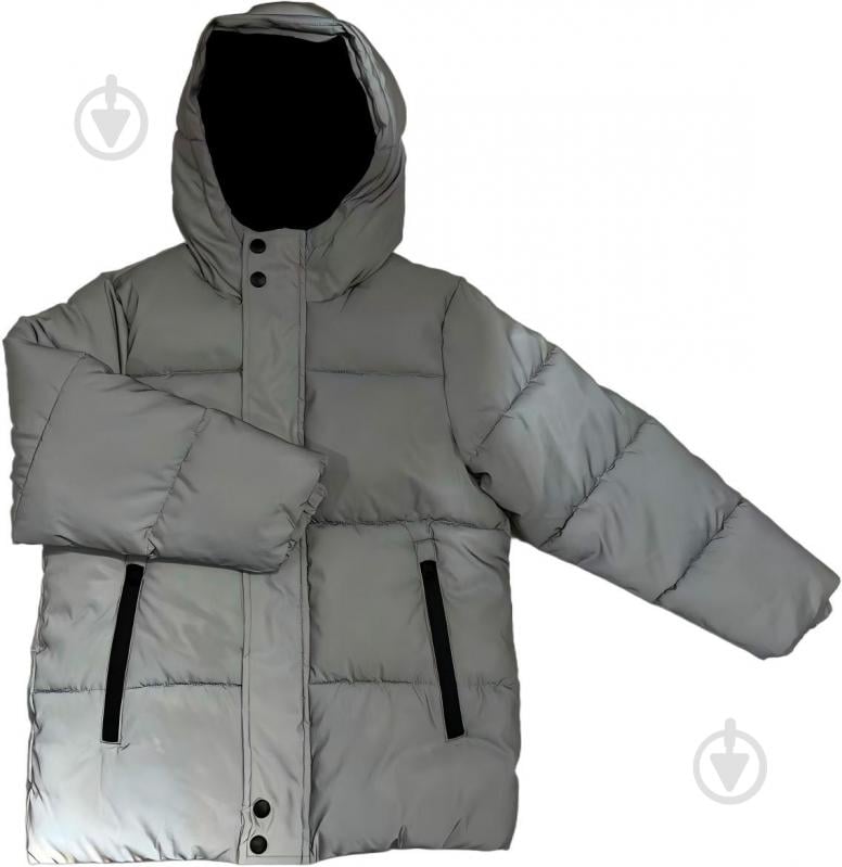 Куртка-пуховик для хлопчиків HW р.152-158 сірий REFLECTIVE JACKET - фото 5 Куртка-пуховик для хлопчиків HW р.152-158 сірий REFLECTIVE JACKET - фото 5