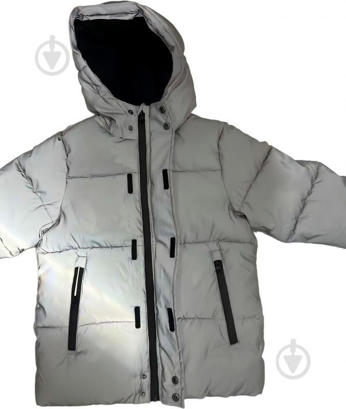 Куртка-пуховик для хлопчиків HW р.152-158 сірий REFLECTIVE JACKET - фото 12 Куртка-пуховик для хлопчиків HW р.152-158 сірий REFLECTIVE JACKET - фото 12
