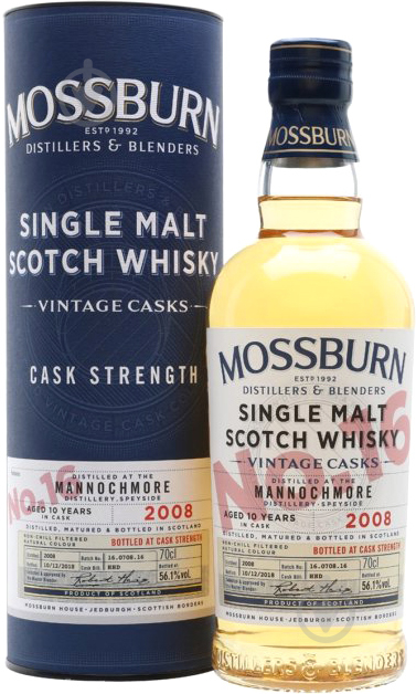 Віскі MOSSBURN Vintage Casks No16 Mannochmore Speyside 10 Y.O. 0,7 л - фото 1