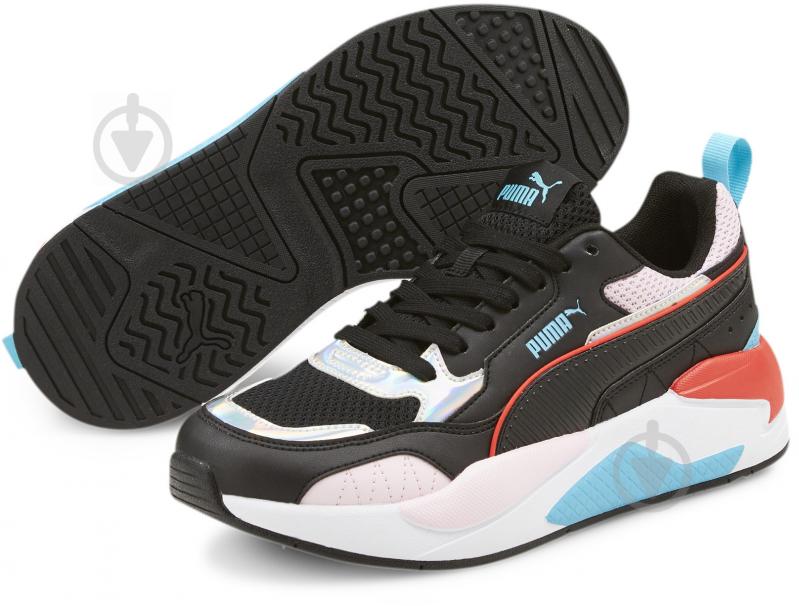 Кроссовки женские демисезонные Puma X-Ray? Square Iri Wmn s 37596501 р.38 черные - фото 2