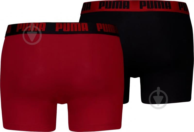 Труси чоловічі Puma MEN EVERYDAY BASIC BOXER 2P93832025 M червоний/чорний - фото 2