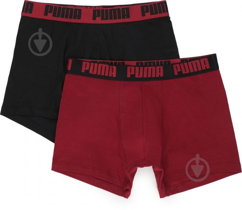 Труси чоловічі Puma MEN EVERYDAY BASIC BOXER 2P93832025 M червоний/чорний - фото 3