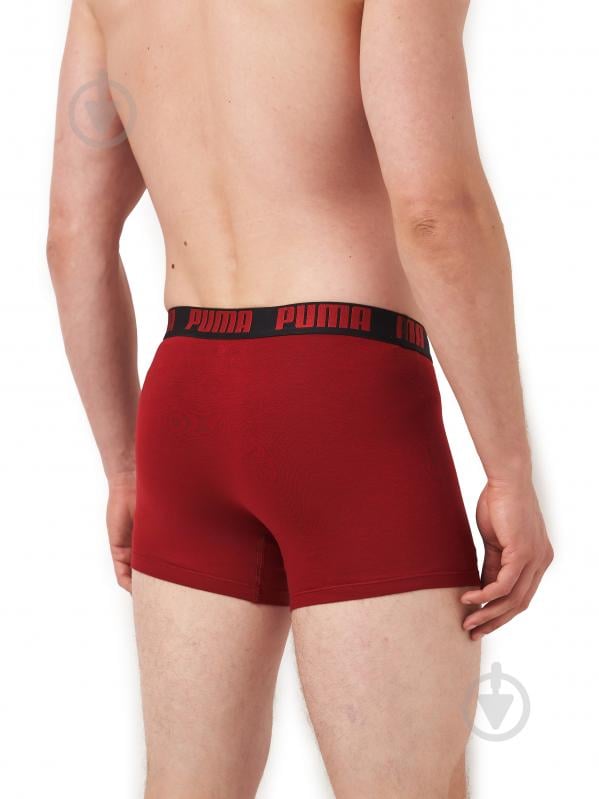 Труси чоловічі Puma MEN EVERYDAY BASIC BOXER 2P93832025 M червоний/чорний - фото 5