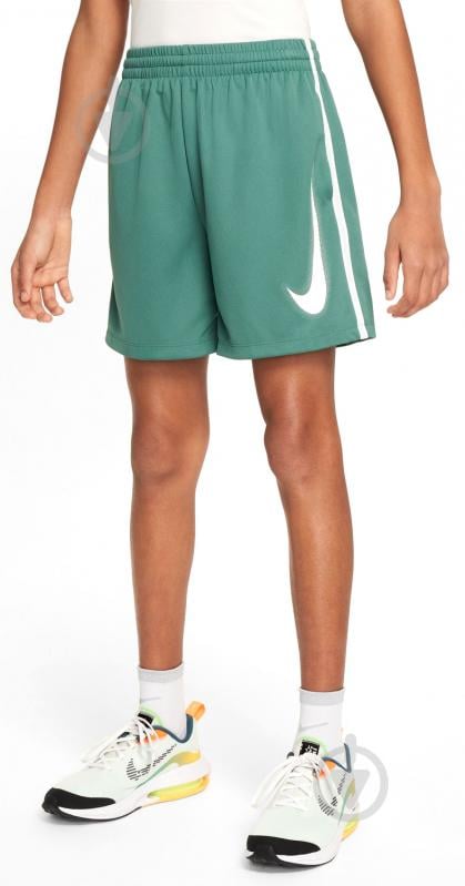 Шорти Nike B NK DF ULTI+ SHORT HBR DX5361-361 р. M зелений - фото 1