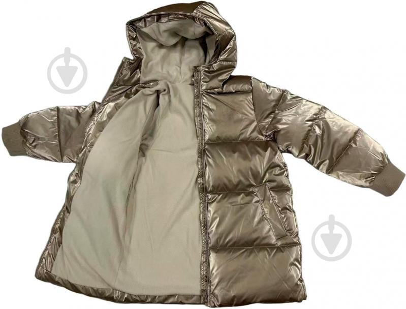 Куртка-пуховик для девочек HW р.104–110 серый COG2912303 - фото 3 Куртка-пуховик для девочек HW р.104–110 серый COG2912303 - фото 3