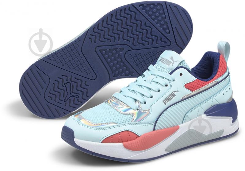 Кроссовки женские демисезонные Puma X-Ray? Square Iri Wmn s 37596503 р.36 голубые - фото 2