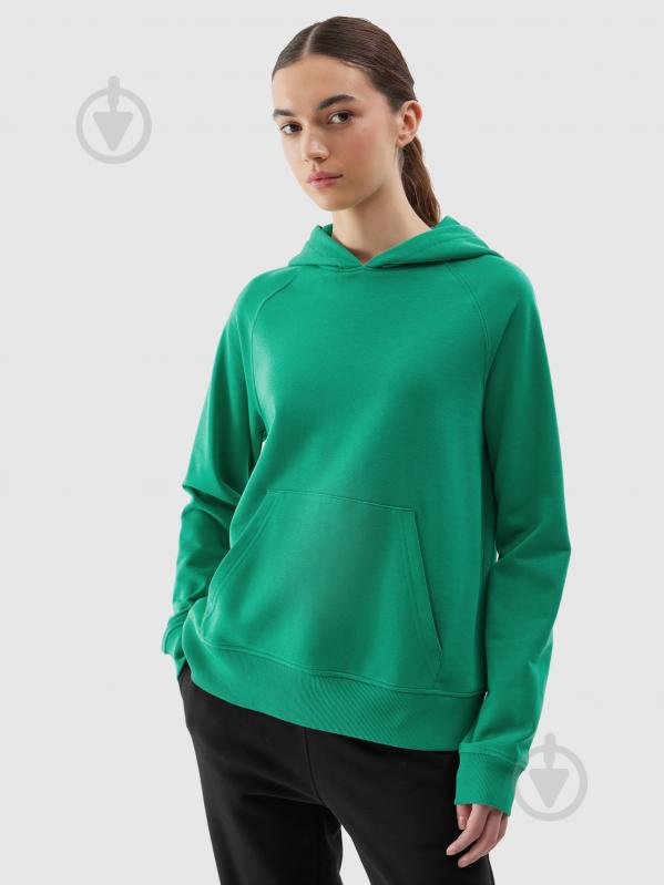 Джемпер 4F SWEATSHIRT F0955 / BLUZA F0955 4FWSS24TSWSF0955-41S р.XL зелений - фото 1