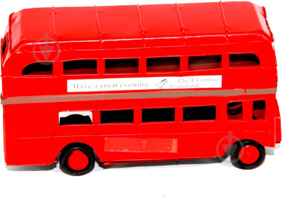 Модель автобуса двоповерхового London 7174 червоний - фото 4