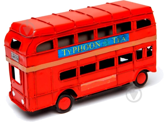 Модель автобуса двоповерхового London 7174 червоний - фото 3
