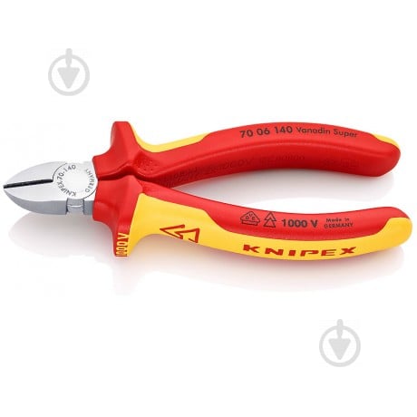 Кусачки KNIPEX боковые 1 шт. 70 06 140 - фото 1