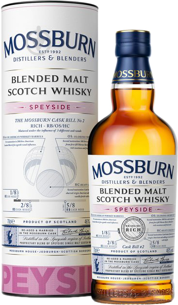 Віскі MOSSBURN Speyside Blended Malt Scotch Whisky 0,7 л - фото 1