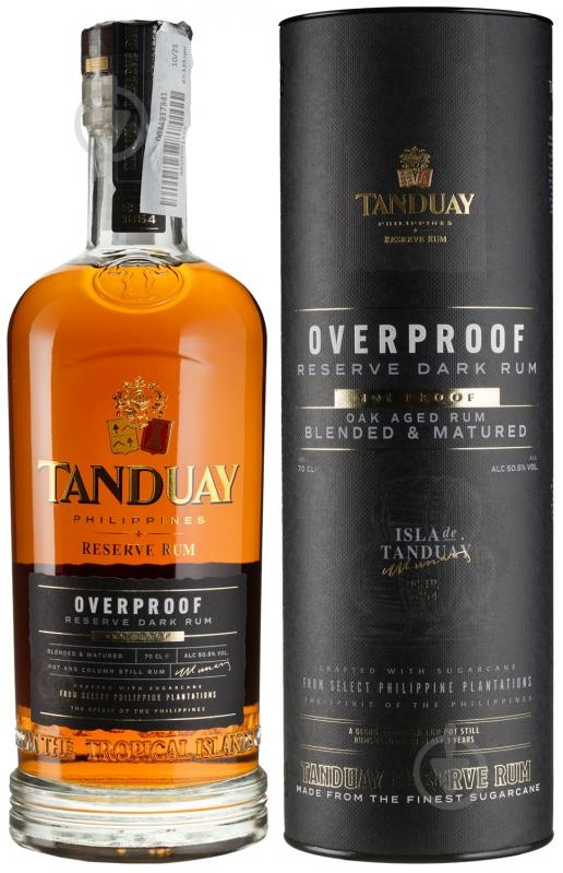 Ром Tanduay Overproof 0,7 л - фото 1