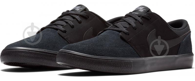 Кроссовки мужские демисезонные Nike SB PORTMORE II SOLAR 880266-005 р.40,5 черные - фото 3