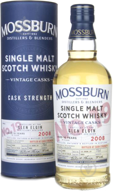 Віскі MOSSBURN Vintage Casks No19 Glen Elgin 10 Y.О. 0,7 л - фото 1