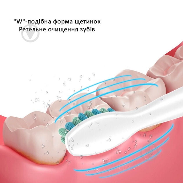 Змінні насадки для зубної щітки FW-4pcs-W - фото 4