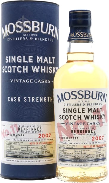 Віскі MOSSBURN Vintage Casks No11 Benrinnes 11 Y.О. 0,7 л - фото 1