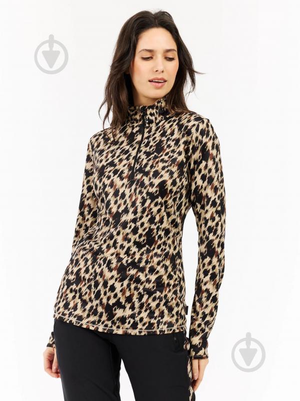 Джемпер Protest Vessy Leopard mid layer P12652013-567 р.S коричневый - фото 1