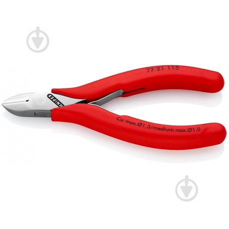 Кусачки KNIPEX бокові для електроніки 1 шт. 77 21 115 N - фото 1