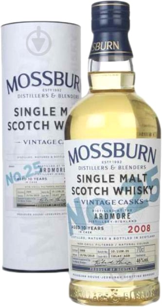 Виски MOSSBURN Vintage Casks No25 Ardmore 10 Y.O. 0,7 л - фото 1