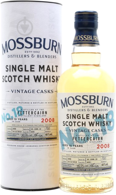 Віскі MOSSBURN Vintage Casks No18 Fettercairn 10 Y.О. 0,7 л - фото 1