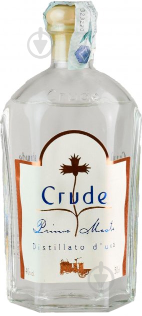 Граппа CRUDE Primo Mosto Di Crude 40% 0,5 л - фото 1