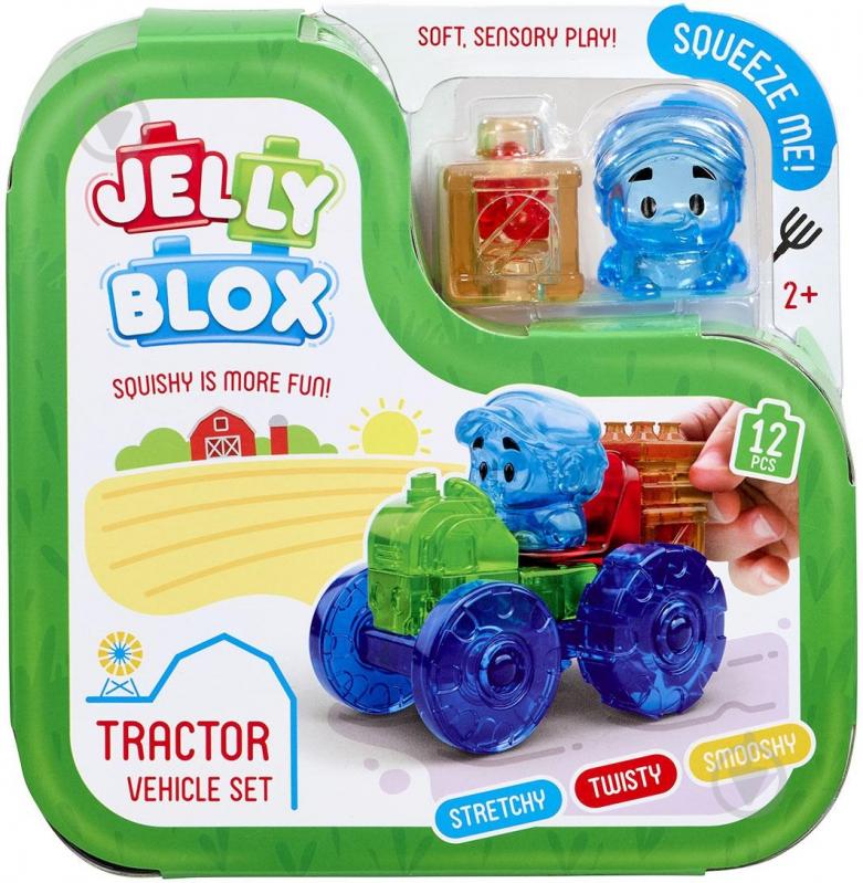 Конструктор Jelly Blox Красочный трактор 932945 - фото 1 Конструктор Jelly Blox Красочный трактор 932945 - фото 1