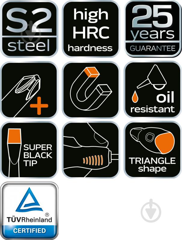 Отвертка NEO tools Phillips 04-021 PH 0 x 75 мм. 04-021 - фото 4