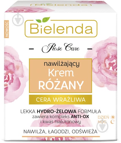 Крем для обличчя день-ніч Bielenda Rose Care Зволожуючий 50 мл - фото 1