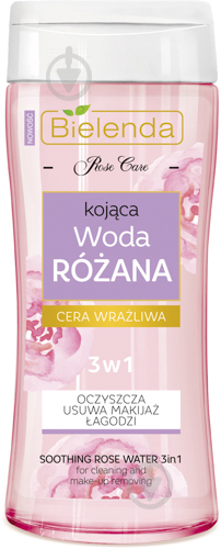 Міцелярна вода Bielenda Rose Care 3 в 1 200 мл - фото 1