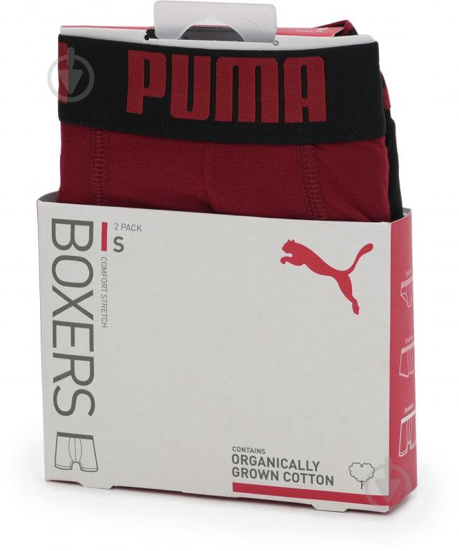 Трусы мужские Puma MEN EVERYDAY BASIC BOXER 2P 93832025 XL красный/черный - фото 7