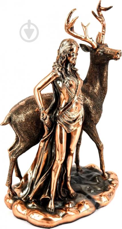 Статуэтка Classic Art Диана и олень T1016 32х16х22 см медный - фото 2