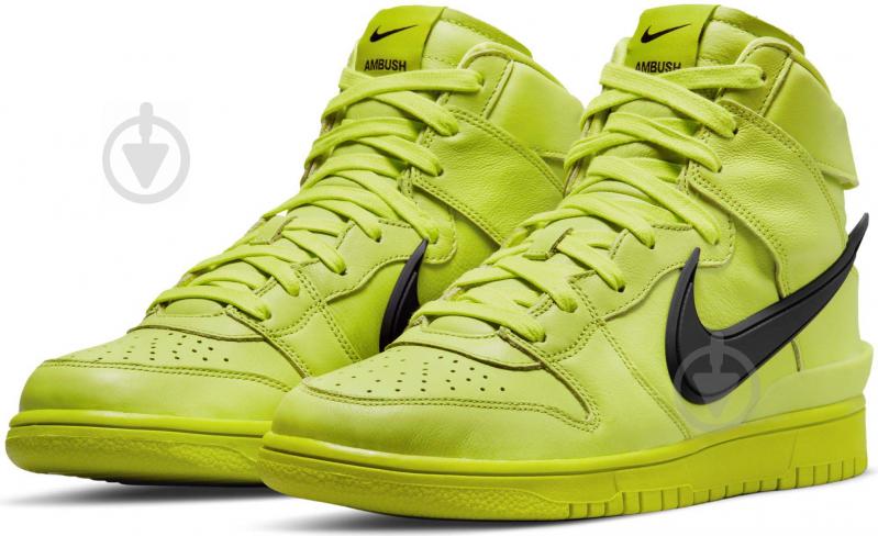 Кроссовки мужские Nike DUNK HI / AMBUSH CU7544-300 р.42,5 салатовые - фото 1