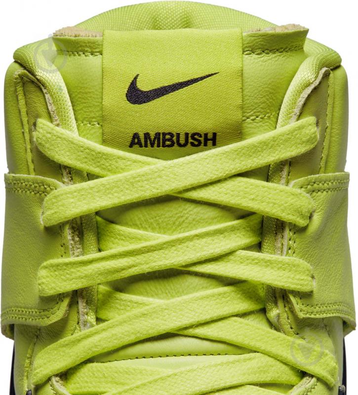 Кроссовки мужские Nike DUNK HI / AMBUSH CU7544-300 р.42,5 салатовые - фото 14