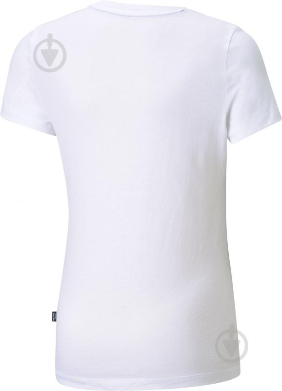 Футболка Puma ESS LOGO TEE G 58702902 р.128 белый - фото 2