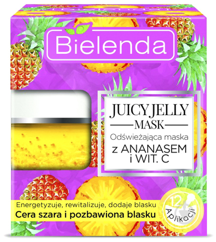 Маска для лица Bielenda Jelly Mask Ананас и витамин С 50 мл - фото 1