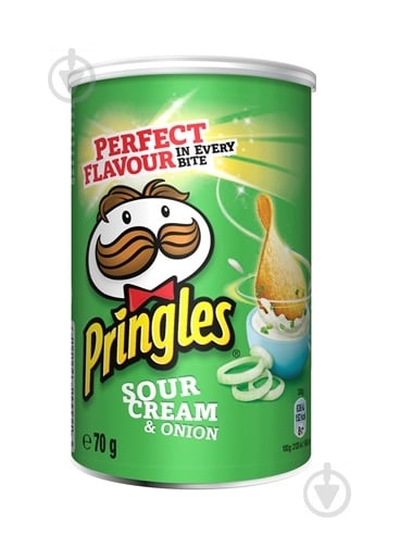 Чипси Pringles Сметана-цибуля 70 г - фото 1