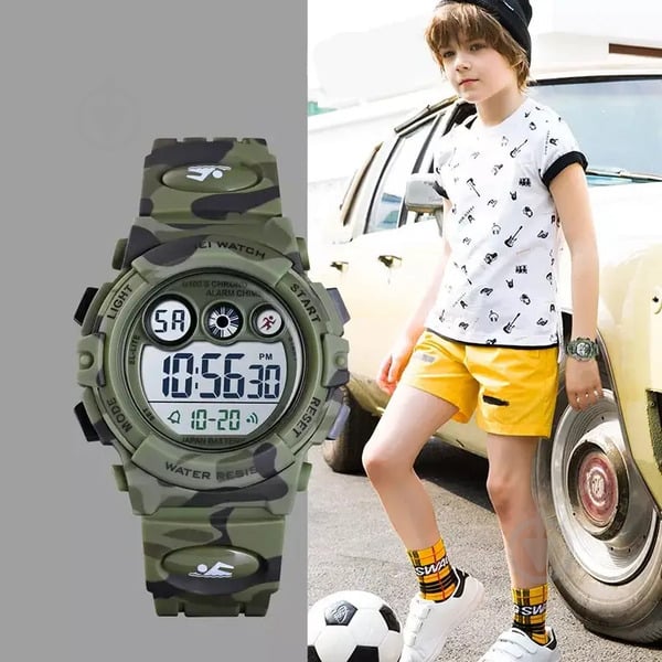 Наручний годинник чоловічий Kids Kamo Green Skmei - фото 4